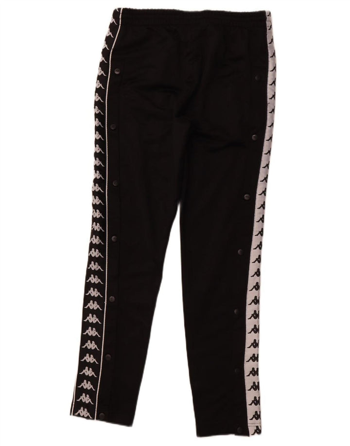 KAPPA Pantalon de Survêtement Graphique Homme Joggers Petit Noir Polyester