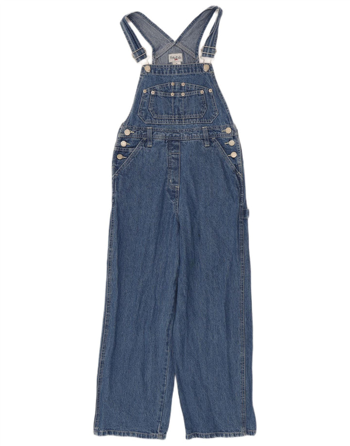 vintage Femme Dungarees Jeans Taille 10/12 Moyen W28 L25 Coton Bleu
