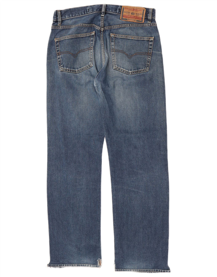 Diesel Jean Droit Homme W32 L30 Bleu Coton