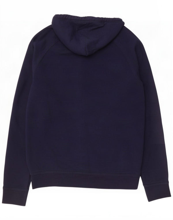 Gap Pull à capuche zippé graphique pour hommes, grand coton bleu marine