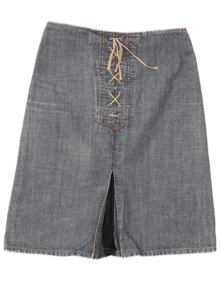 Liu Jo Femme Jupe En Jean W28 Bleu Moyen Coton