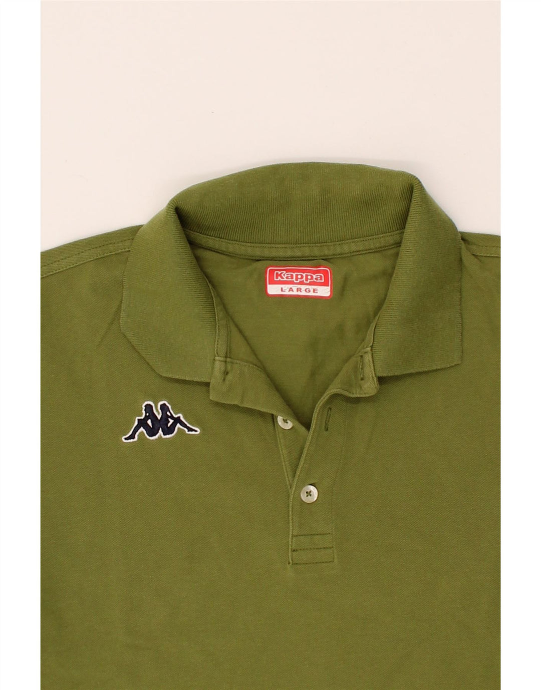 KAPPA Mens Polo Shirt Large Green Cotton Vintage Kappa and Second-Hand Kappa from Messina Hembry 