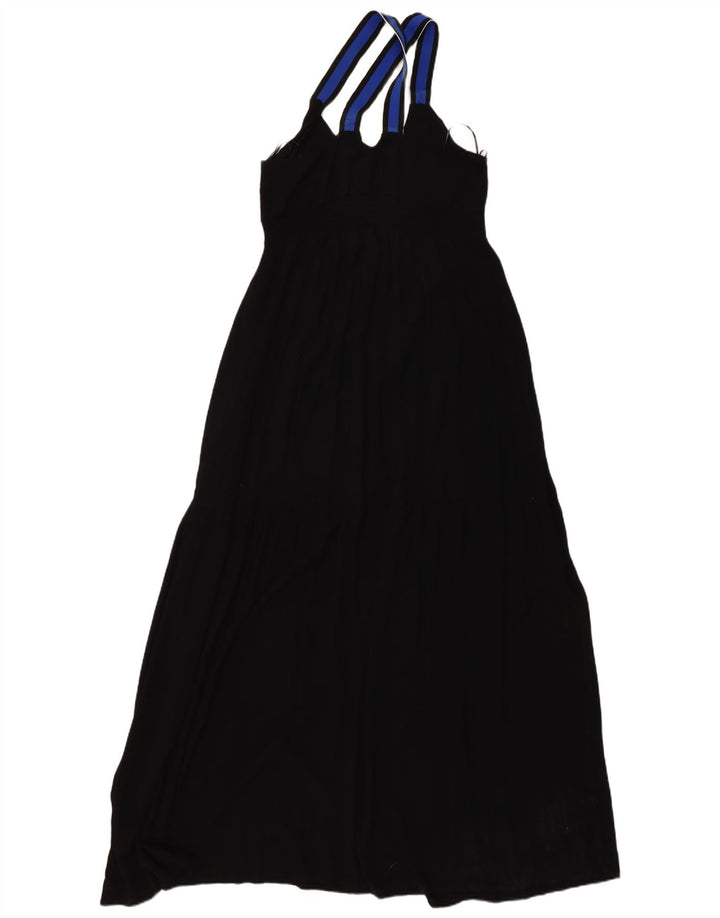 DESIGUAL Robe longue à motif abstrait pour femme EU 40 Moyen Noir Bohème