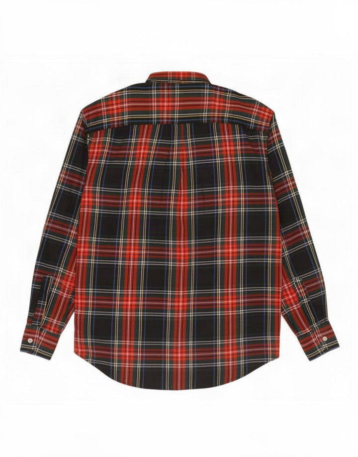 vintage Chemise en flanelle pour hommes Grand coton à carreaux multicolores