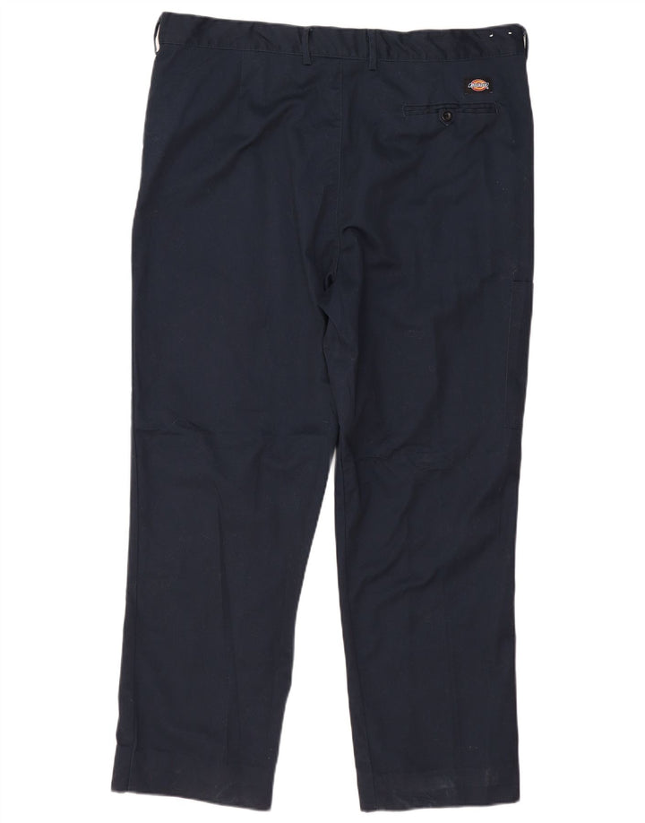 Dickies Pantalon de Costume Droit Homme W40 L28 Bleu Marine Polyester Classique