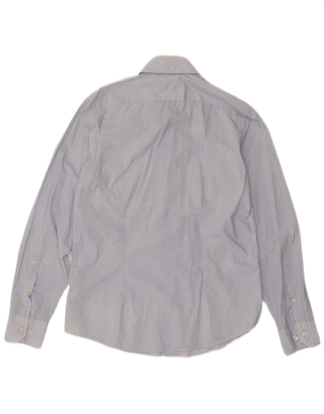 Chemise Homme Gas Large Coton Tacheté Bleu