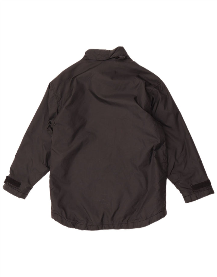 Reebok Veste de pluie à capuche pour garçon 13-14 ans Large Noir Nylon