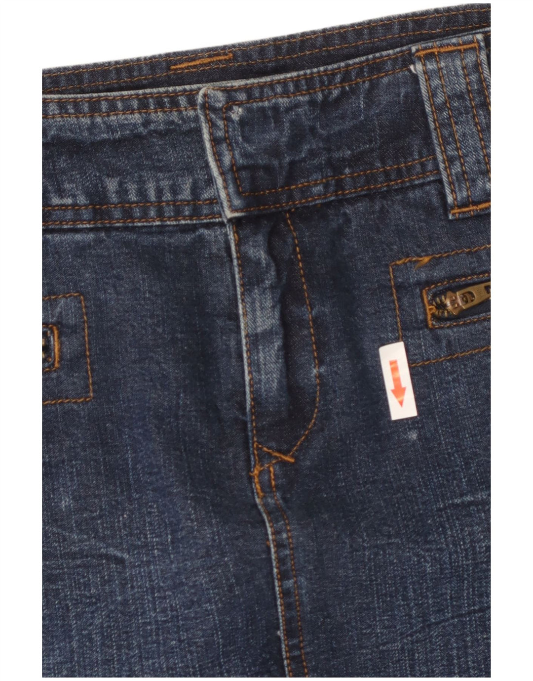 Dkny Femme Jupe En Jean W28 Bleu Moyen Coton
