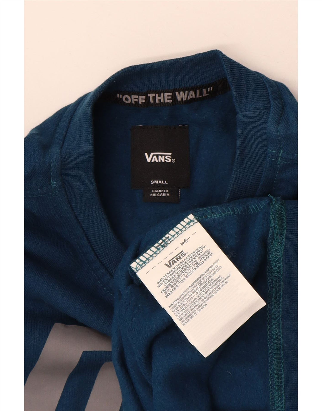 VANS Sweat-shirt graphique pour hommes, petit coton bleu