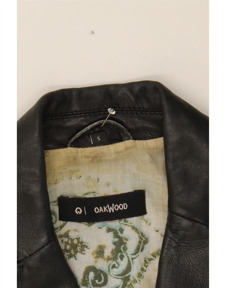 OAKWOOD Womens 2 Button Blazer Jacket UK 10 Small Black Vintage Oakwood and Second-Hand Oakwood from Messina Hembry 