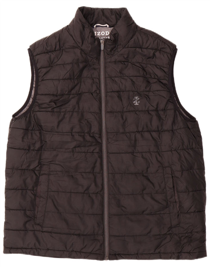 IZOD Gilet rembourré homme UK 40 Large Noir Polyester
