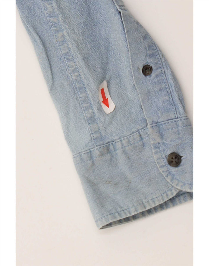 Wrangler Chemise en Jean Homme Grand Bleu Coton