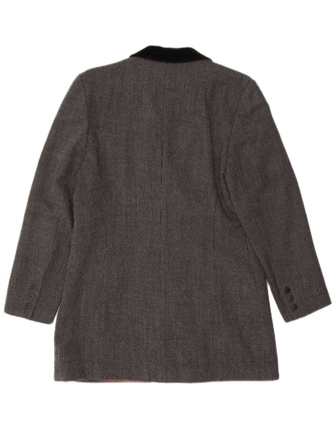 Clementino Veste Blazer Double Boutonnage Femme EU 36 Petite Laine Grise