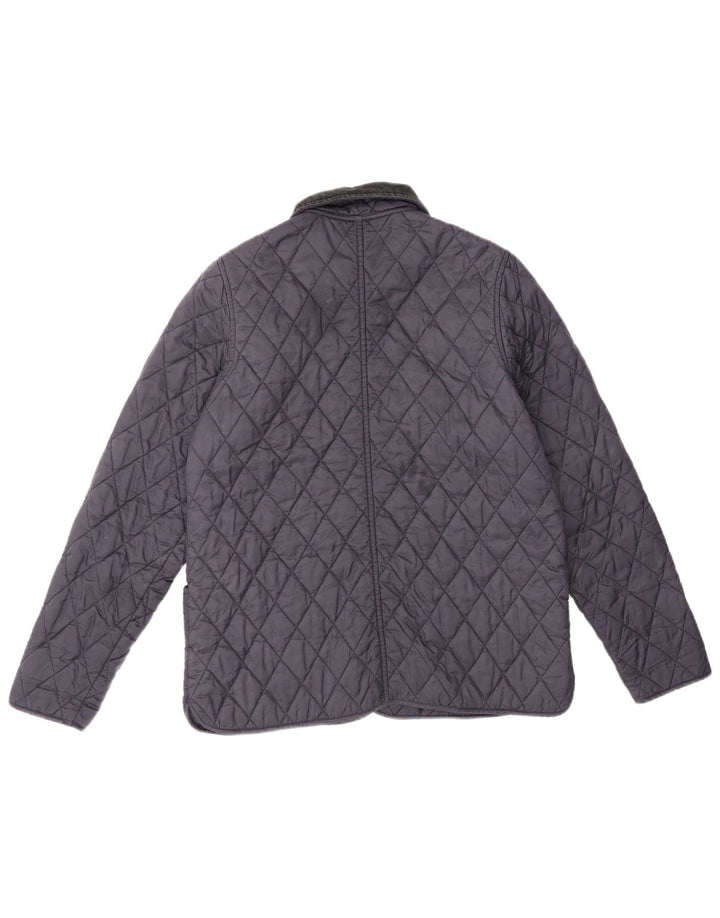 Barbour Veste matelassée pour femme UK 12 Polyester bleu marine moyen