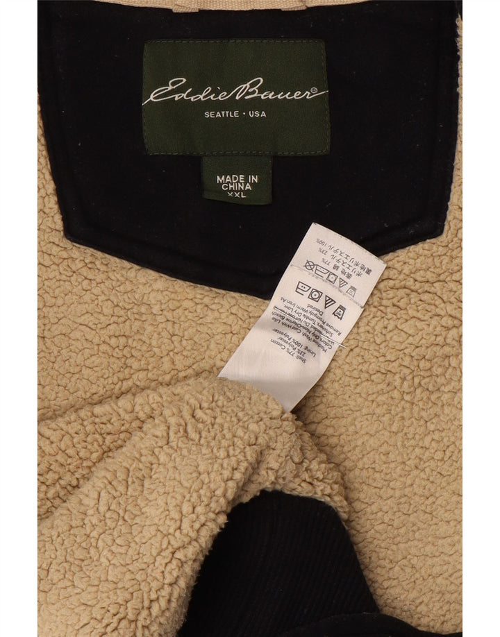 Eddie Bauer Veste de survêtement pour homme 2XL en coton bleu marine