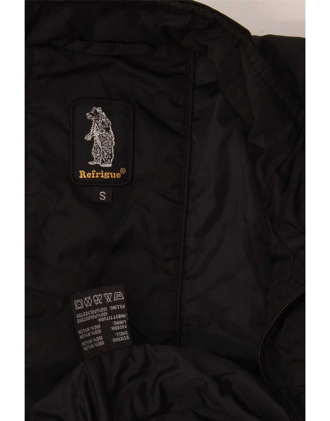 Refrigue Gilet rembourré pour homme UK 36 Small Noir Nylon