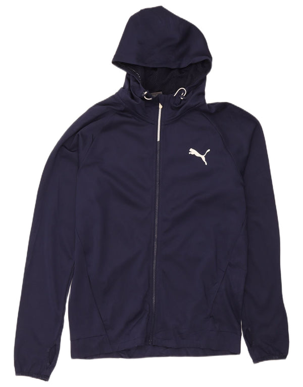 Puma Sweat à Capuche Zippé Homme Bleu Marine Moyen Sport