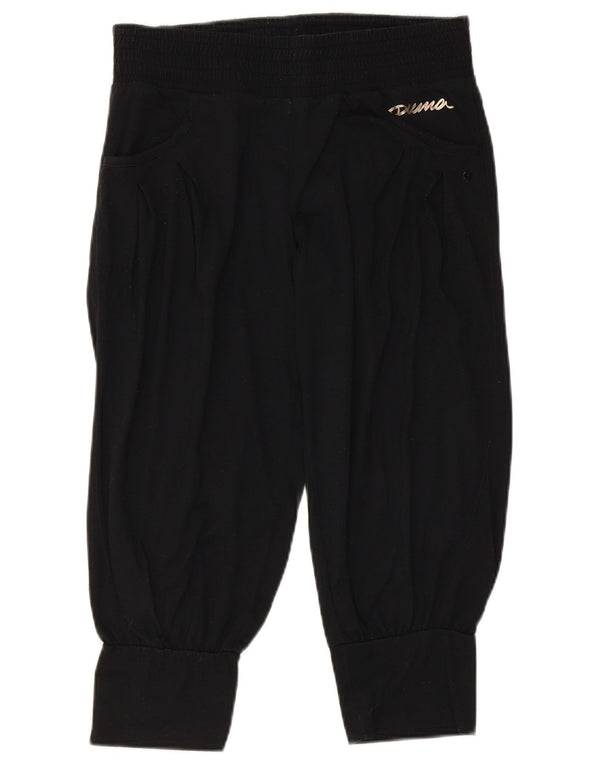 Puma Pantalon de survêtement Capri pour femme UK 12 Noir Moyen Polyester