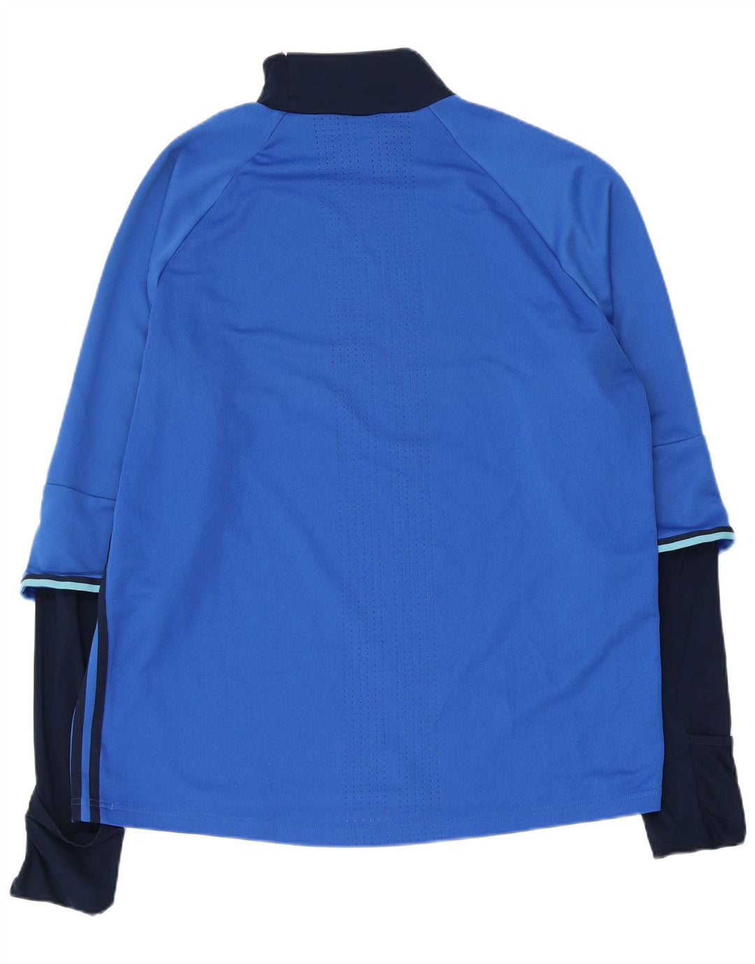 Adidas Hommes Climacool Top Manches Longues XL Bleu Colorblock Polyester