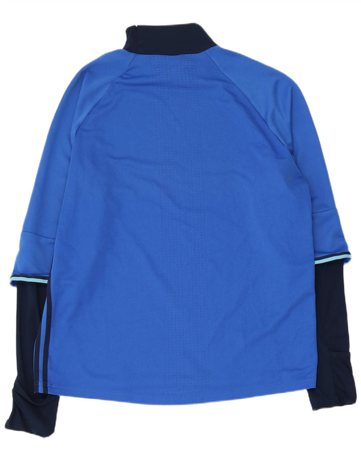 Adidas Hommes Climacool Top Manches Longues XL Bleu Colorblock Polyester