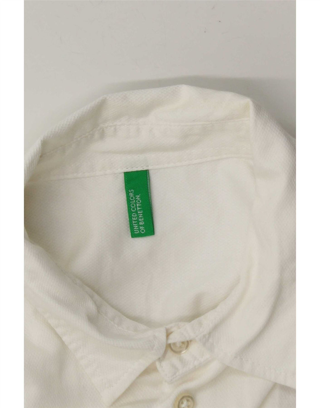 Benetton Chemise Homme Petit Blanc