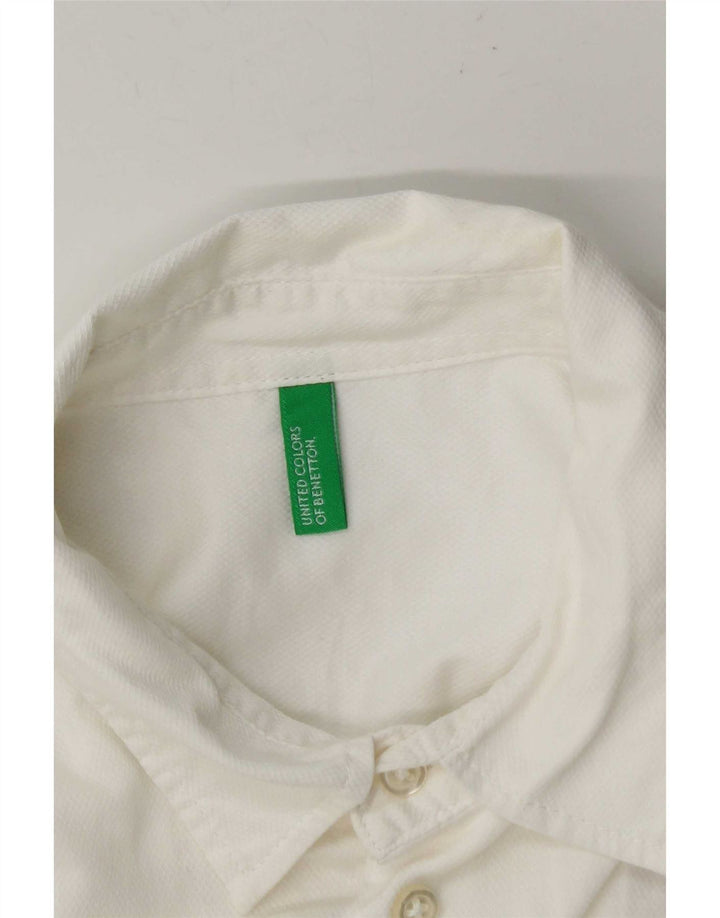 Benetton Chemise Homme Petit Blanc