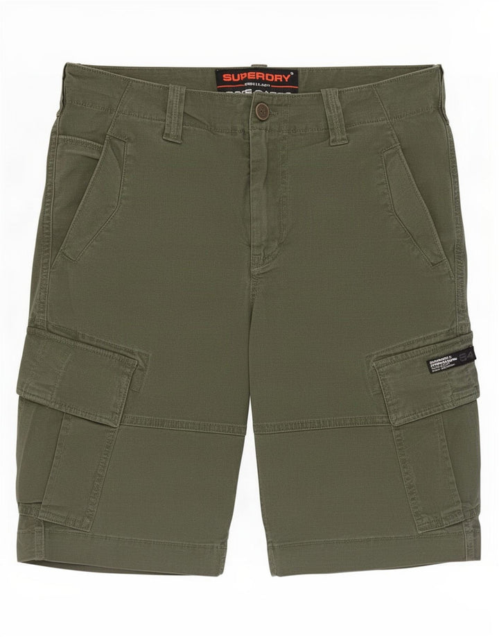 Superdry Short Cargo W30 Homme Vert Moyen Coton