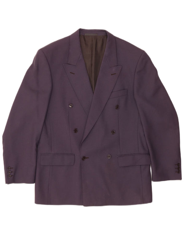 DOUGLAS Veste Blazer Double Boutonnage Homme EU 50 Large Bleu Marine