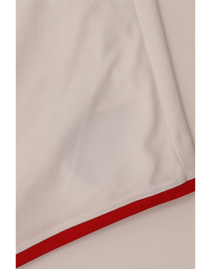 PUMA Short de Sport Homme Blanc Moyen Polyester