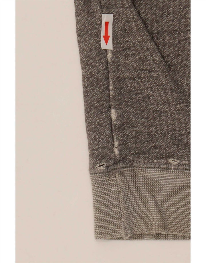Jack Wills Sweat-shirt pour femme en coton moucheté gris moyen UK 42