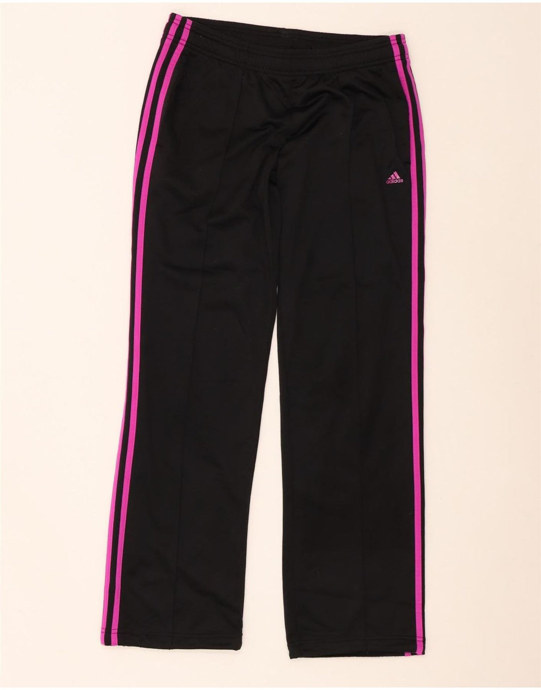 Adidas Pantalon de survêtement pour femme UK 8/10 Small Noir Polyester