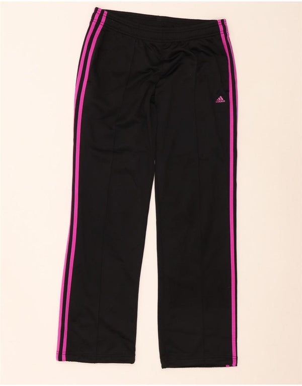 Adidas Pantalon de survêtement pour femme UK 8/10 Small Noir Polyester