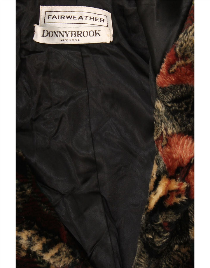 Donnybrook Duffle Coat à capuche pour femme UK 12 Medium Multicolore à carreaux