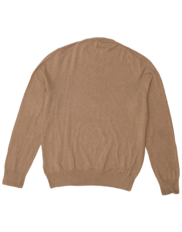 Marks & Spencer Pull col rond homme en coton beige moyen
