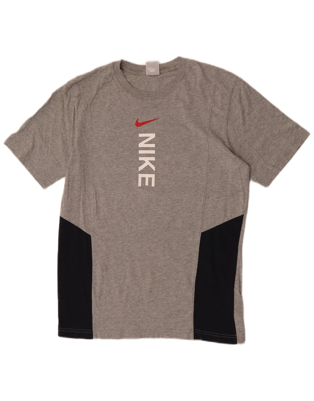 Nike T-shirt graphique en coton color block gris moyen pour homme