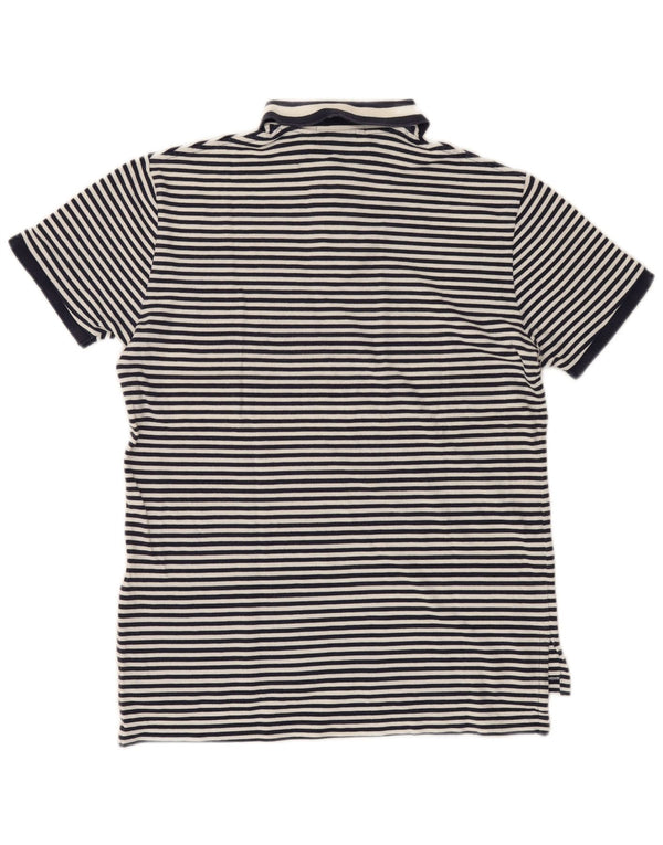 Polo Ralph Lauren Chemise ajustée pour homme en coton rayé bleu marine moyen