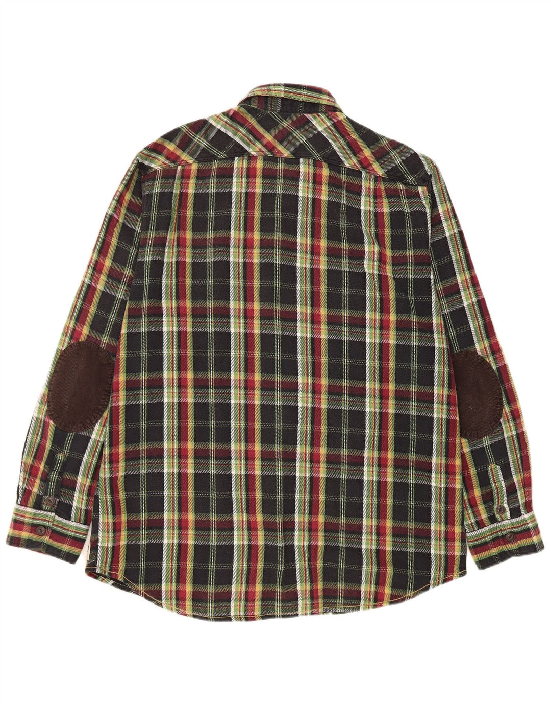 Marlboro Classics Chemise en flanelle à carreaux pour hommes, coupe personnalisée, 3XL, carreaux noirs