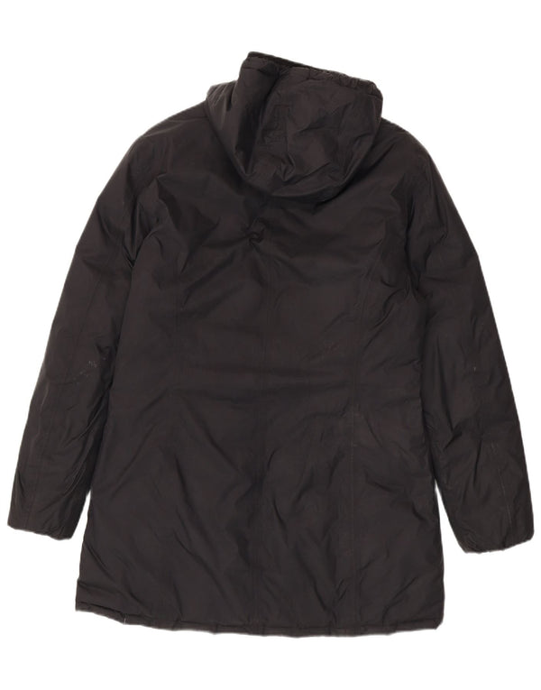 K-Way Manteau rembourré réversible à capuche pour femme US 6 Medium Black Colourblock