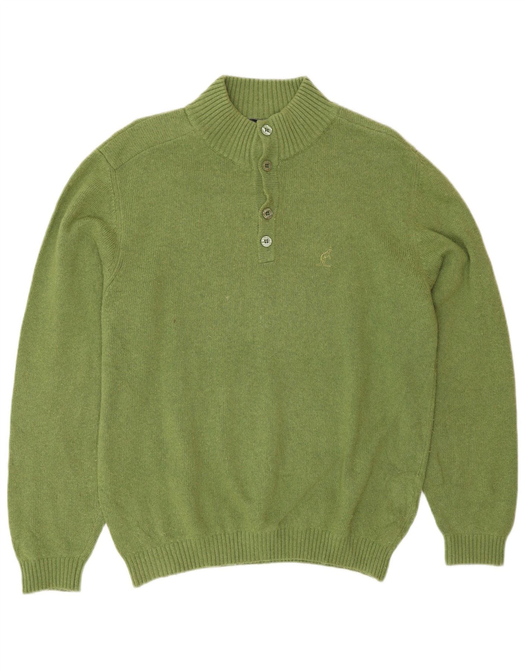 AUSTRALIAN L'ALPINA Pull col boutonné pour homme IT 48 Vert moyen