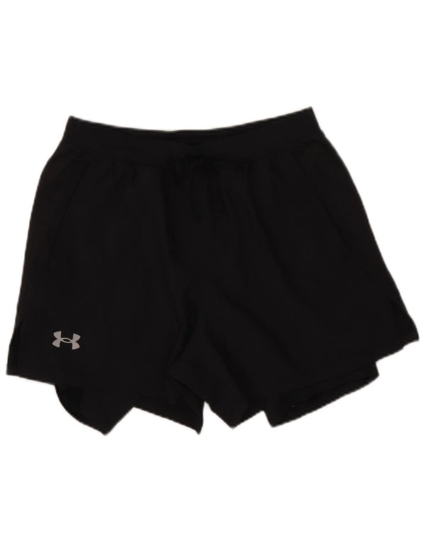 Under Armour Short de sport pour femme UK 12 Medium Noir