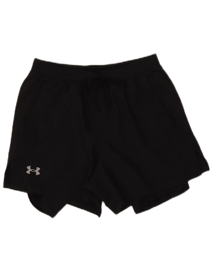 Under Armour Short de sport pour femme UK 12 Medium Noir