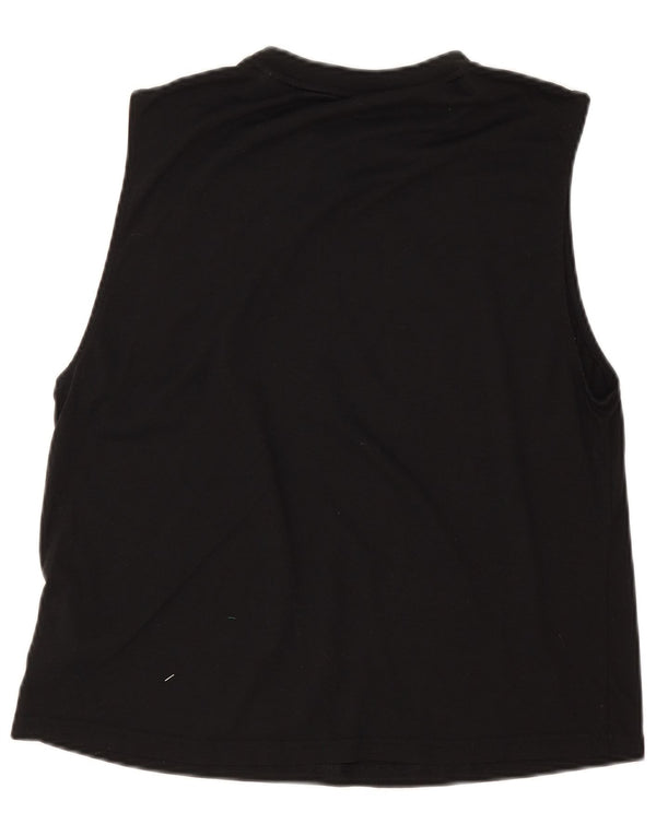 Adidas Débardeur graphique pour femme UK 14 Medium Noir Polyester