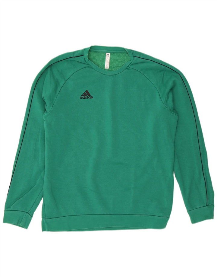 ADIDAS Sweat-shirt pour homme XL en coton turquoise