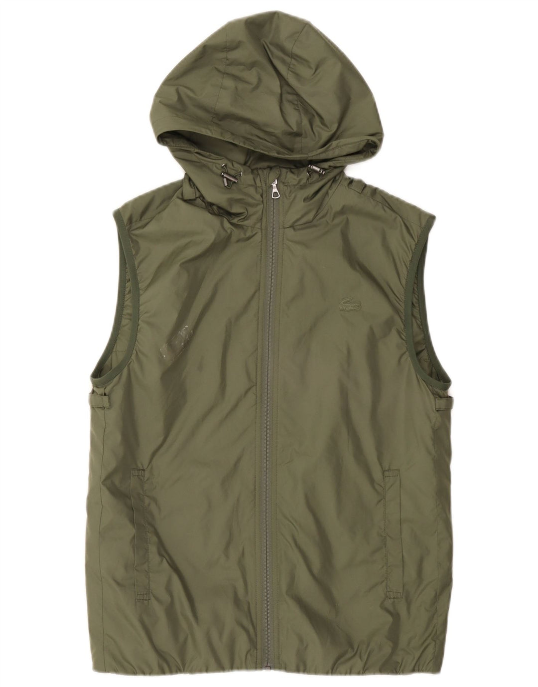 Lacoste Homme Gilet à capuche Taille 46 XS Vert Polyester
