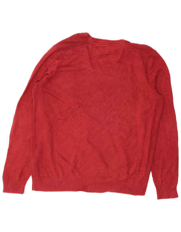Eddie Bauer Pull col bateau pour homme XL en coton bordeaux