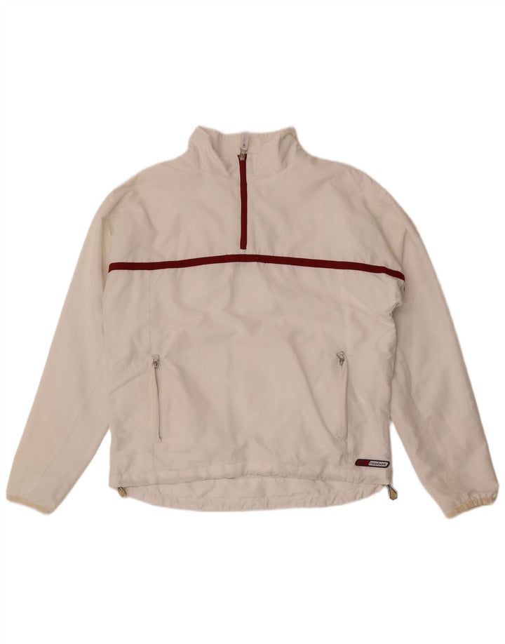 Reebok Veste de survêtement pour homme UK 40 Medium Blanc Colourblock