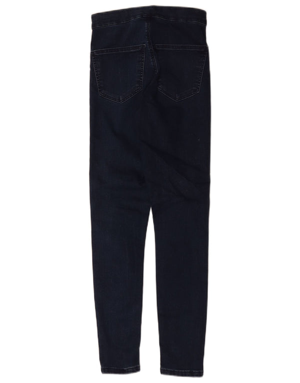 Topshop Femme Joni Skinny Jeans W26 L26 Bleu Marine Coton
