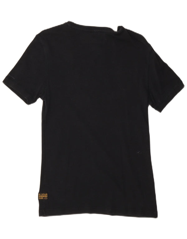 G-Star T-shirt graphique pour femme UK 12 Bleu marine moyen