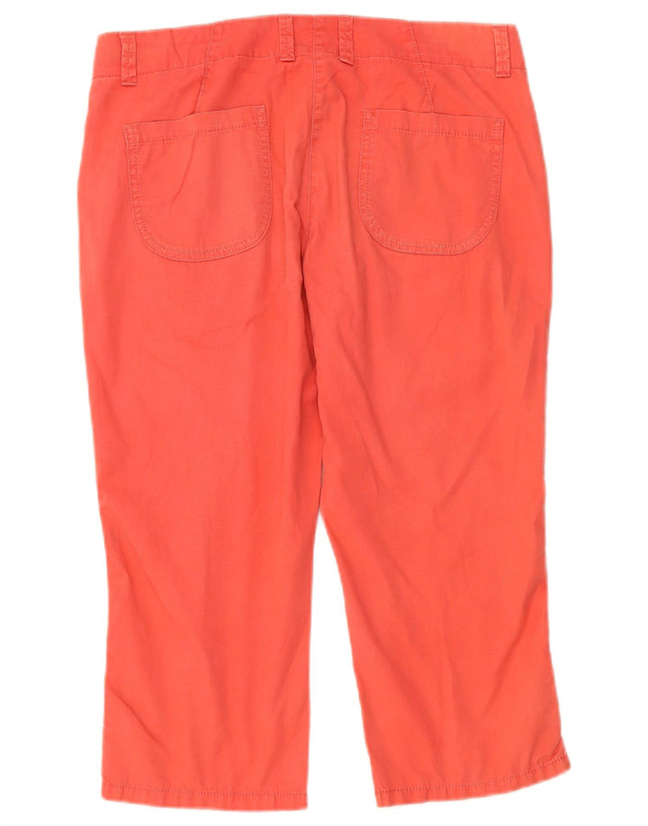Marks & Spencer Pantalon Capri Femme UK 12 Medium W32 Coton Rose