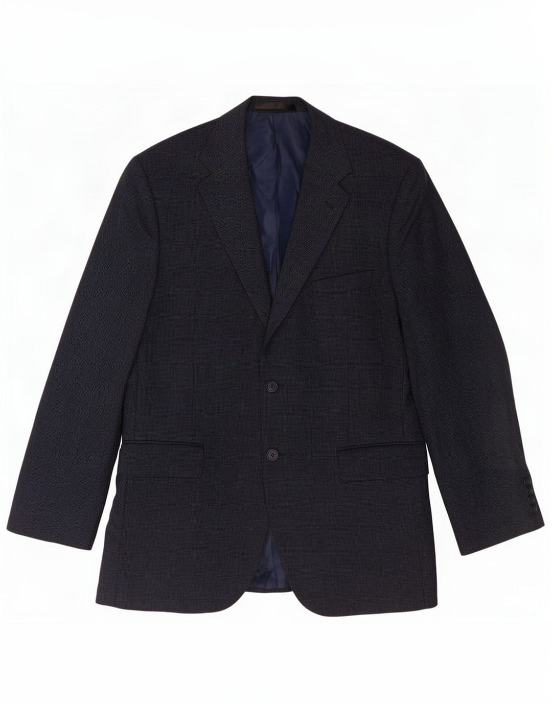 Marks & Spencer Veste blazer à 2 boutons pour homme UK 42 Grande laine vierge bleu marine